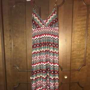 Colorful long comfy summer dress